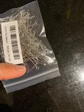 100-200 Uds ojo cabeza pines 20 25 30 35 40 45 50 mm alfileres con ojetes conclusiones para la fabricación de la joyería Diy accesorios de joyería suministros