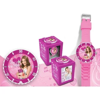 

Violetta. Disney. Gift Set 4 in 1. Clock, alarm clock, Piggy Bank & photo frame