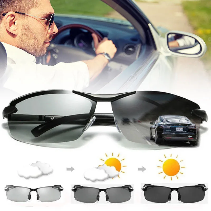 Driving Photochromic Polarized Sunglasses for Men and Women UV400