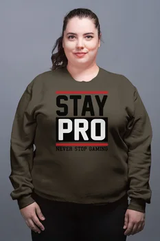 

Angemiel Wear Stay Pro Green Women Sweatshirts
