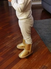 Girls Shoes Ankle-Boots Waterproof Boys Children Warm MBR Winter FORCE 100%Genuine-Leather