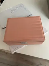 XINSOM-caja de exhibición de joyería para mujer, almacenamiento de joyería de alta capacidad, collar, pendientes, anillos, brazaletes, ataúd