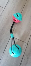 Juguetes de perro ventosa de silicona para perros de compañía Tug interactivo bola juguetes para mascotas masticar morder los dientes cepillo de limpieza de los perros Juguetes
