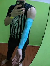 ROCKBROS-Calentadores de brazo, de tela Ice, para baloncesto, correr, bicicleta, camping, deportes de verano