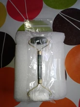 Rodillo masajeador Facial doble cabezas de piedra de Jade Estiramiento Facial manos la piel del cuerpo de relajación de belleza para delgazar piel sana, herramientas para el cuidado de