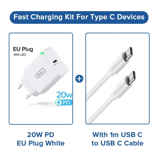 INIU LED USB Type C Charger 20W PD 3.0 QC4.0 Fast Charging Phone Charger For iPhone 13 12 11 Pro Max Samsung S21 Huawei Xiaomi 65w charger Chargers