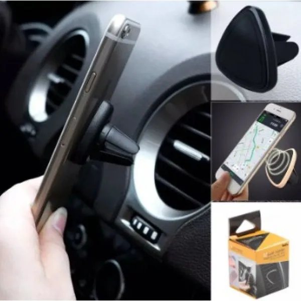Автомобильный магнитный держатель Mount holder magnetic car air vent(черный
