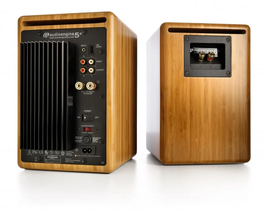 Audioengine Полочная активная акустика А5+N, цвет бамбук