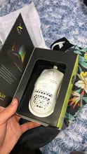Delux-ratón Gaming M700 PMW3389 RGB, carcasa ligera de nido de abeja, ratones ergonómicos con Cable de cuerda suave para jugadores de ordenador, 67g