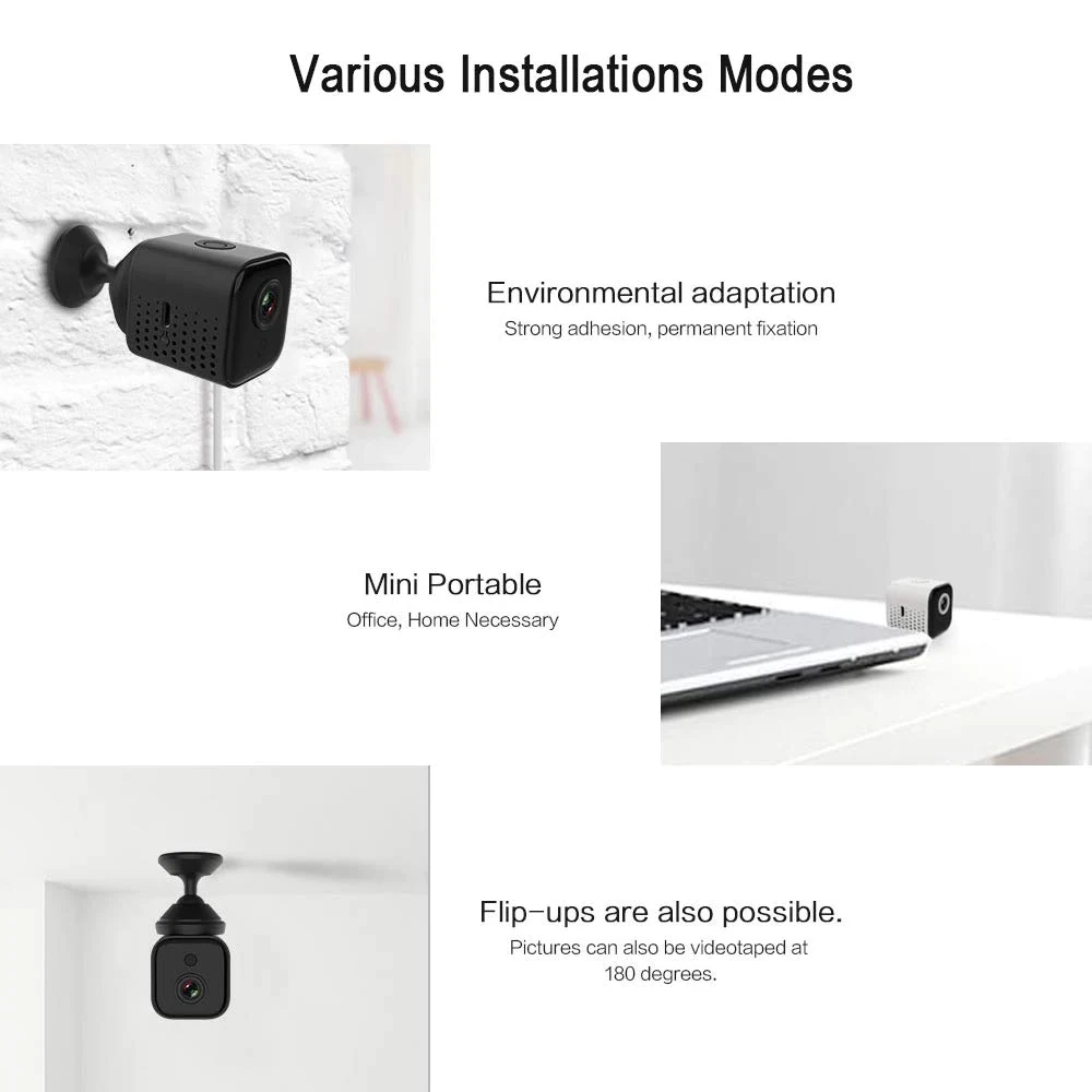 Мини-камера 1080p HD wifi камера P2P IP безопасность ночное видение датчик движения удаленный монитор для espia скрытый бизнес и дом