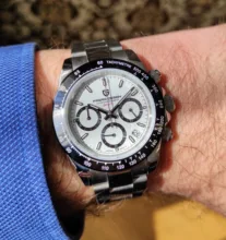 PAGANI Design-Reloj de cuarzo deportivo para Hombre, cronógrafo de lujo, de acero inoxidable, zafiro, resistente al agua, nuevo, 2021