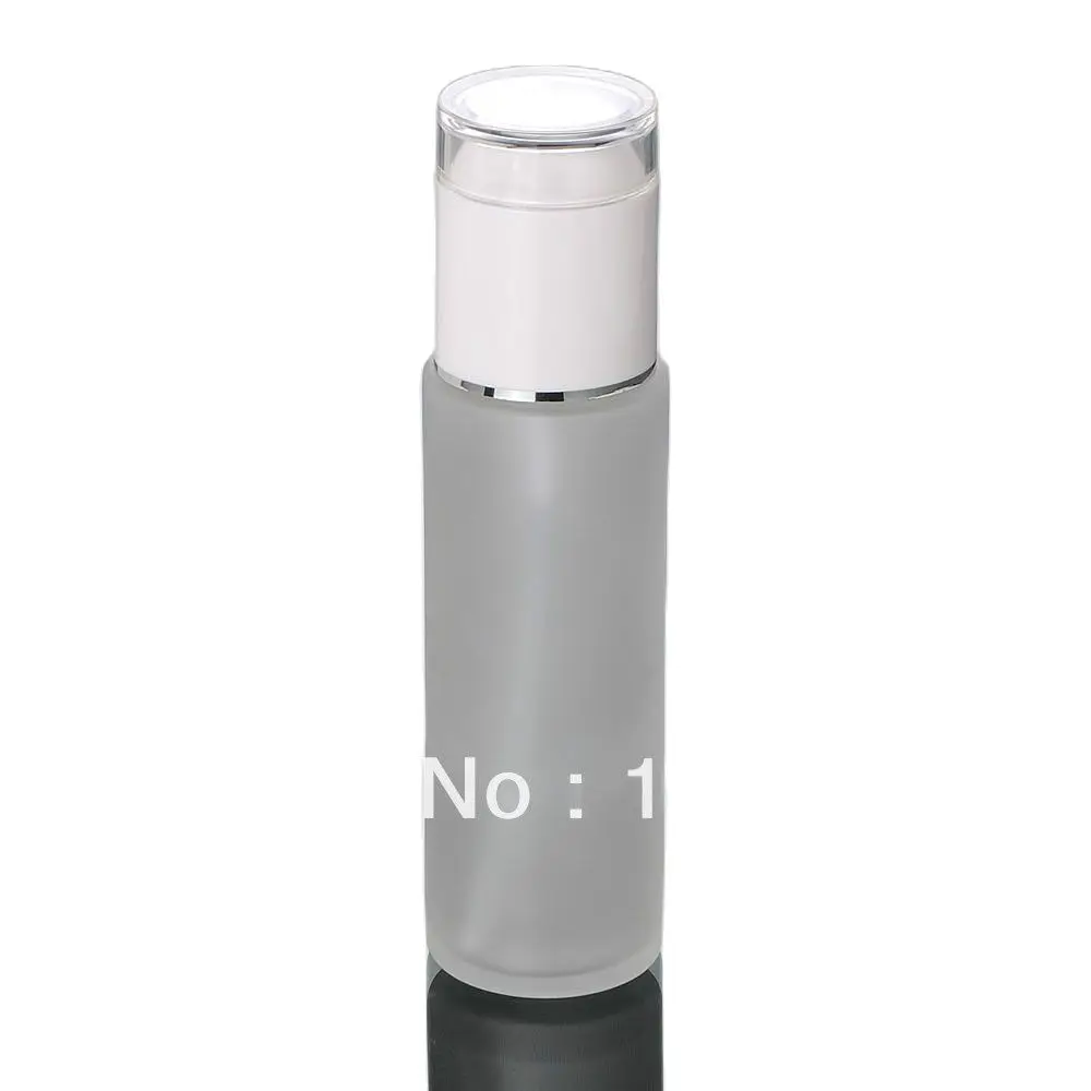 

80ML frosted glass bottle with white lid