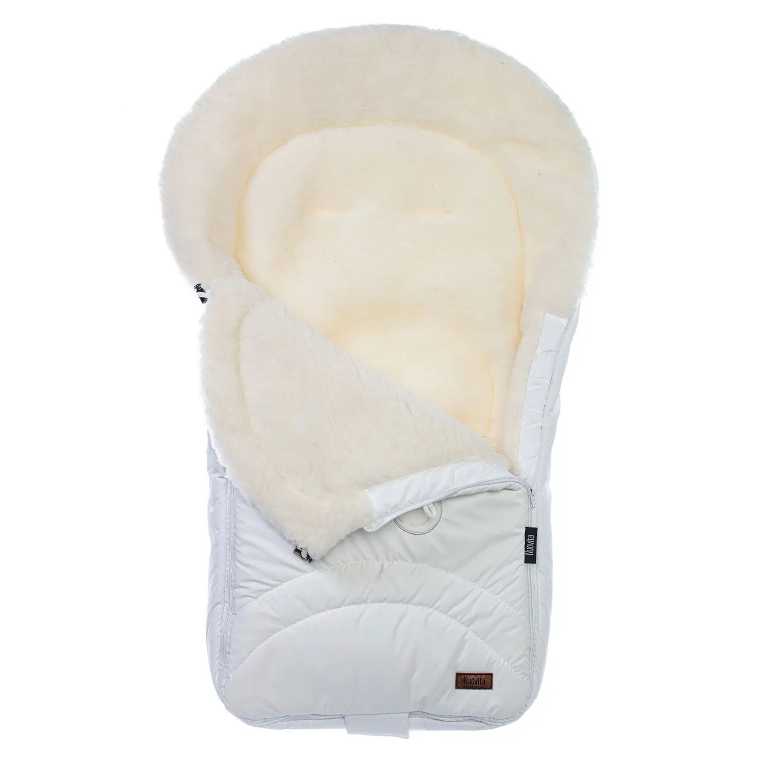 Конверт зимний меховой Nuovita Tundra Bianco(Bianco/Белый