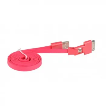 

FLAT USB cord to MICRO-USB & APPLE 30 PIN NETWORK 3GO