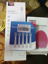 Cepillo de dientes eléctrico Seago Sonic SG-551 con reemplazo de cabezales de cepillo 4 modos de limpieza una operación clave sónico vibración cepillo resistente al agua