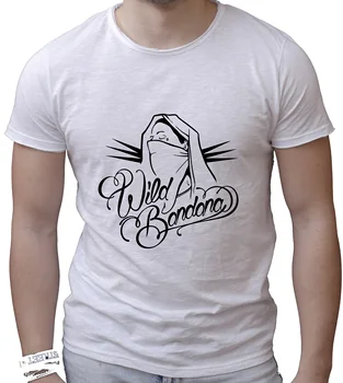 

T-shirt Uomo cotone fiammato Scollo ampio a taglio vivo - WILD BANDANA MADE IN ITALY