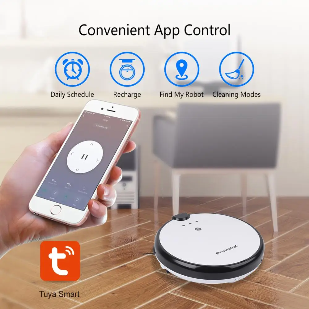 US $214.27 Prainskel F20 Robot Vacuum Cleaner APP Auto Charge Brushless Motor Planned Route Navigation Robot Aspirador Vacuum Cleaners