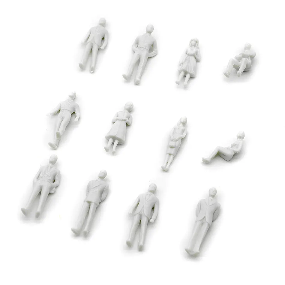 100 шт. 1:50 Масштабная модель Миниатюрные белые люди архитектурная модель человека масштабная модель ABS пластик люди