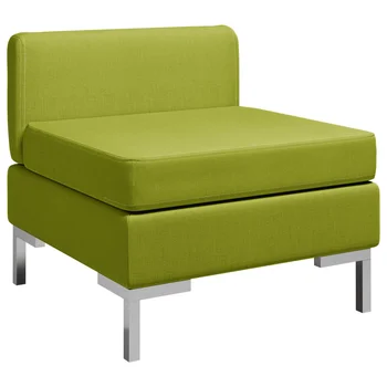 

Middle modular sofa with cushion green fabric sofas