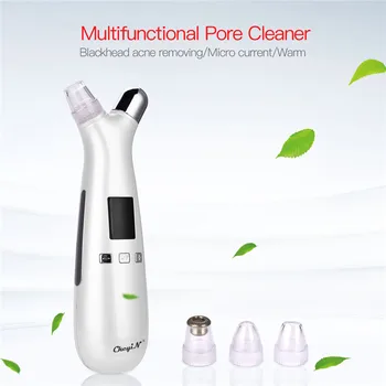 

LCD Digital Pore Vacuum Removal Nose Blackhead Remover Face Acne Pimple Vacuum Suction Machine Double Heads Facial Clean Import