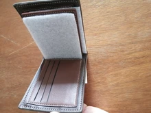 Cartera de cuero para hombre, monedero pequeño de Color sólido, estilo Vintage, con múltiples tarjetas