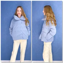 Winter Jacket Windbreaker Oversized Parkas Women Outerwear Cropped Cotton-Padded Female