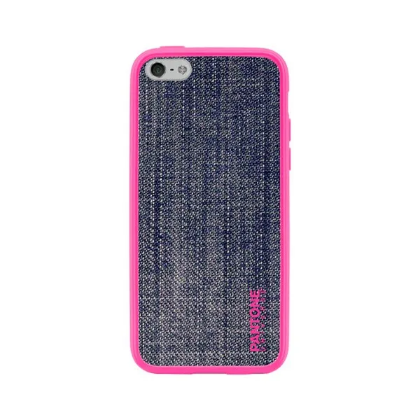 Mobile cover Iphone 5/5s Pantone Universe Denim TPU Pink Blue |