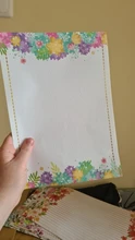 Papel de carta de impresión, papel de escritura de estilo Floral creativo, Retro, A4, dibujos animados, letras de amor pequeñas, papelería romántica, 40 Uds.