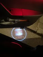 Proyector láser para coche, luz de bienvenida para puerta, lámpara fantasma para Seat León, Ibiza, Alhambra, Niva, Kalina, Priora, Granta, 2 unidades