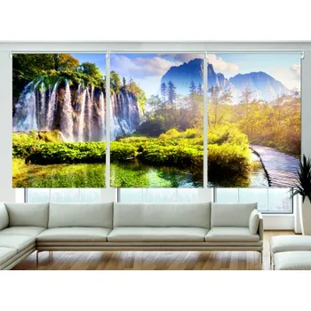 

Blind Iroa Digital Threefold Landscape 3D-006! ROLLER BLINDS TRANSLUCENT! (3 PCs/100X170)