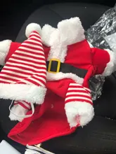 Costume Cat Jacket Christmas Dogs Small Santa-Claus Winter Large for Funny Dog-Coat Warm