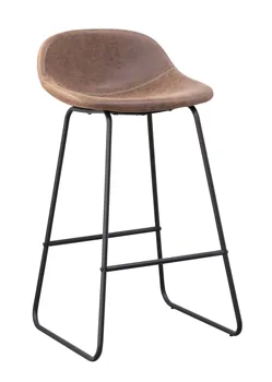 

Stool MOSS metal similpiel dark brown