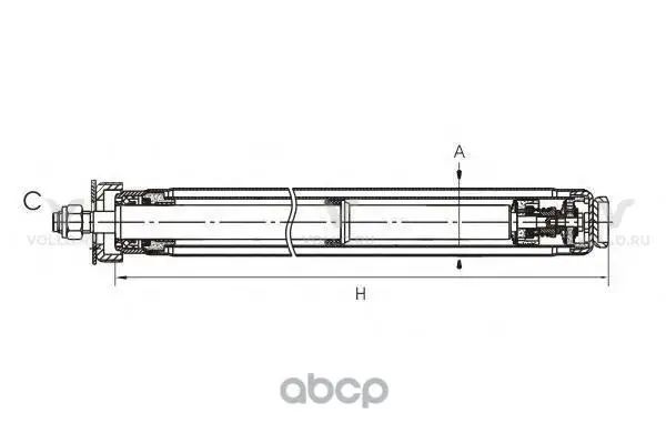 Z 8872 Амортизатор передний для ВАЗ 2108,09,99,13,14,15