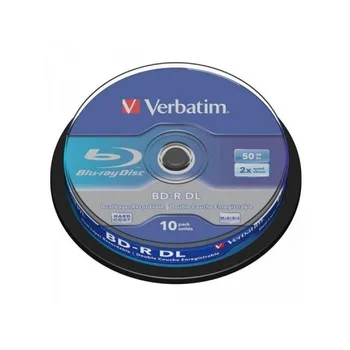 

BD-R 50GB Verbatim 6x 10er Cakebox 43746