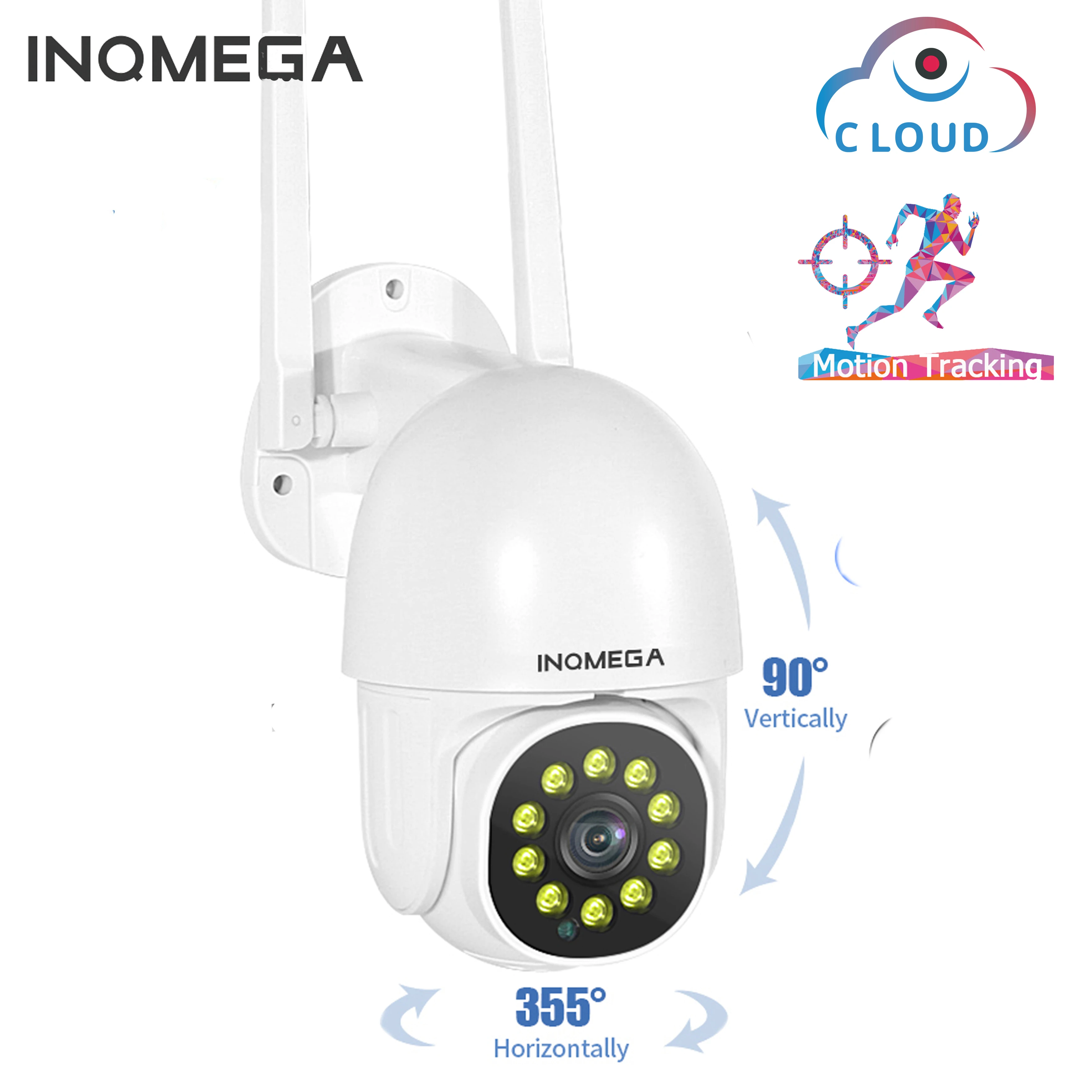 INQMEGA 1080P PTZ Speed Dome Wifi Camera 1 Inch Outdoor 2MP Auto Tracking Camera Wireless Camera Home Surveillance IP Camera|Surveillance Cameras| - AliExpress