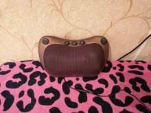 Almohada de masaje de cabeza relajante, VIBRADOR ELÉCTRICO para hombros, espalda, calefacción, terapia infrarroja, masajeador de cuello shiatsu, 8 unidades