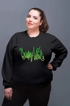 

Angemiel Wear Summer Vibes Black Women Sweatshirt