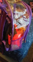 Aosbos-mochila transparente impermeable de PVC para escuela, morral transparente de gran capacidad de alta calidad