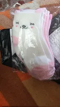 Calcetines de punto de algodón suave con dibujos de gato para bebé, 5 par/lote, primavera y otoño