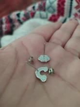 Pendientes de tuerca de Plata de Ley 925 auténtica para mujer, aretes coreanos y japoneses con perforaciones en la oreja, aretes de arcoíris para niños y niñas