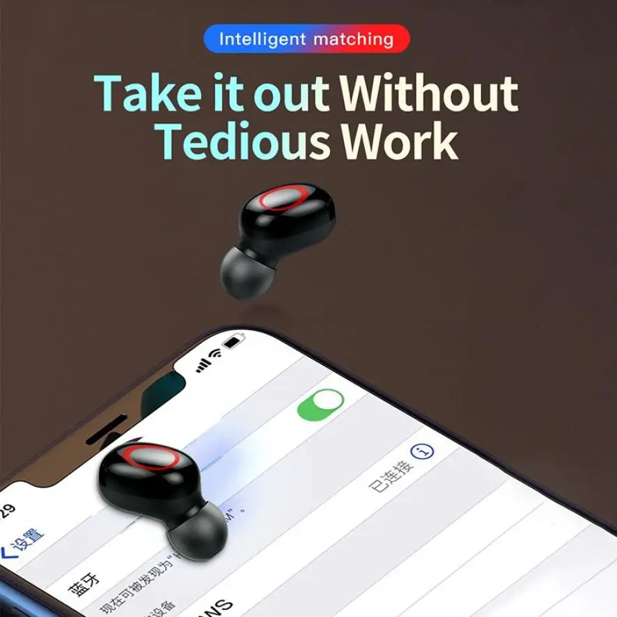 Беспроводные наушники TWS Bluetooth 5 0 с сенсорным управлением гарнитура со