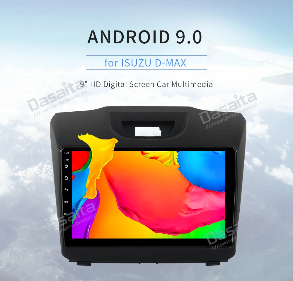 Dasaita автомобильный радиоприемник Android 9,0 мультимедийный плеер для Isuzu D-MAX gps " ips сенсорный экран Bluetooth Навигатор 1 din автомобильный стерео MP3