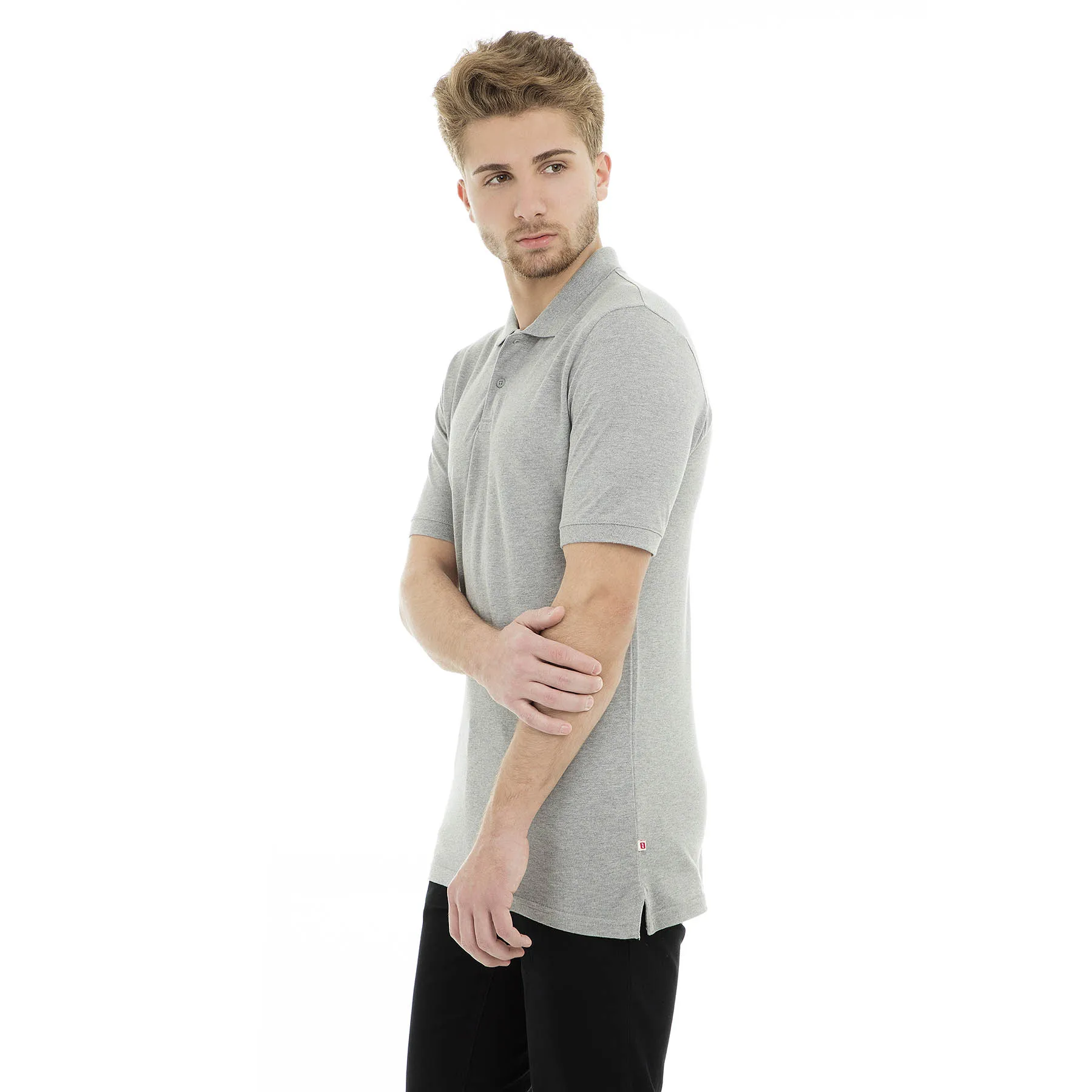Светильник серый Jack& Jones первой необходимости Jjebasic поло воротник футболки для мужчин t shirirt 12136516 - Цвет: Светильник серый