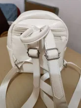 Mini mochila de piel sintética para mujer, morral pequeño con espalda blanca, morral negro para chicas adolescentes