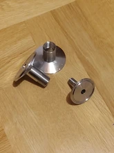 Ferrule Tri-Clamp Thread Sanitary Coupler Homebrew 304-Stainless Male 1/2-3/4-SUS 3-