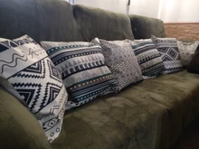 Cushion-Cover Pillow-Case Geometry Bohemian Throw Boho Home-Decorative Nordic-Style Cotton