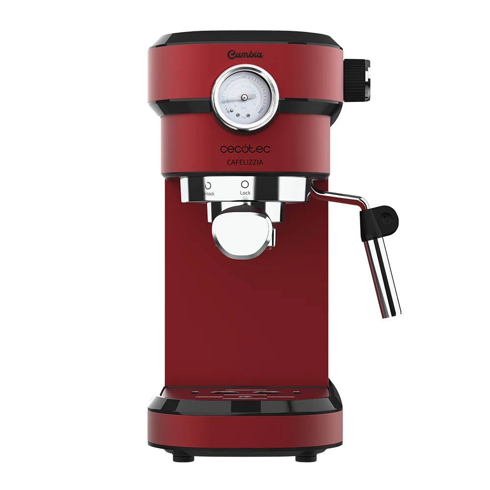 Cecotec 01586 - Cafetera espresso CAFELIZZIA 790 SHINY PRO en color rojo