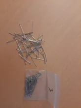 22 25 30mm 316 de acero inoxidable de oro bola plateada alfileres de cabeza fabricación de joyería 24-Calibre 50 unids/lote