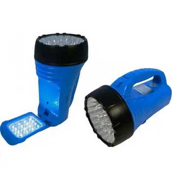 

LED flashlight rechargeable portable lamp 39 LED (23 + 16) portable light cool white with double light source lighting