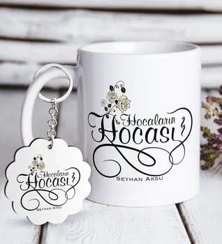 

Personalized Hocaların Mentor White Mug and Keychain Gift Seti-3